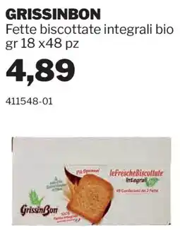 GrosMarket GrissinBon Fette biscottate integrali bio offerta
