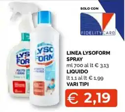 Mercatò Extra Lysoform spray offerta
