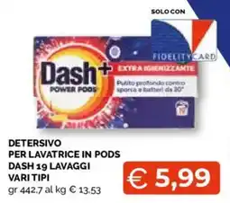 Mercatò Extra Detersivo per lavatrice in pods Dash offerta