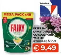 Mercatò Extra Detersivo per lavastoviglie in capsule Fairy vari tipi offerta