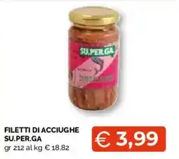 Mercatò Extra Filetti di acciughe Su.Per.Ga offerta