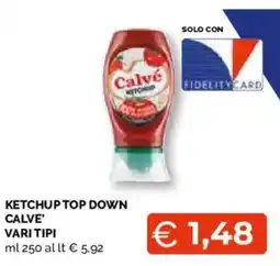 Mercatò Extra Ketchup top down Calvé offerta