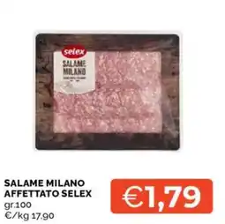Mercatò Salame milano affettato selex offerta