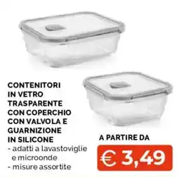 Mercatò Extra Contenitori in vetro trasparente offerta