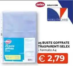 Mercatò Extra Buste goffrate trasparenti Selex offerta