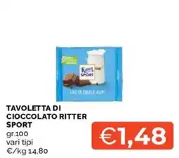 Mercatò Tavoletta di cioccolato Ritter Sport offerta