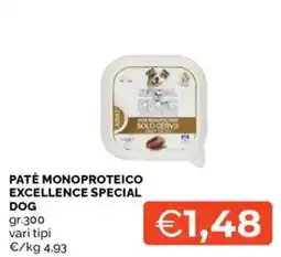 Mercatò Paté monoproteico excellence special dog offerta