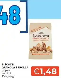 Mercatò Galbusera biscotti granola e frolla offerta