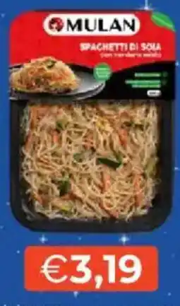 Mercatò Mulan Spaghetti di soia offerta