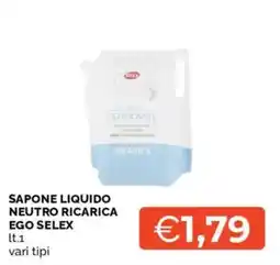 Mercatò Sapone liquido neutro ricarica Ego Selex offerta