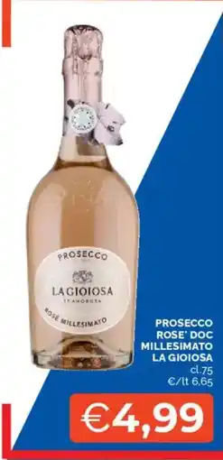 Mercatò Prosecco Rose' Doc Millesimato La Gioiosa offerta