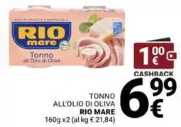 Supermercati Gulliver Tonno all'Olio di Oliva Rio Mare offerta