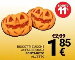 Supermercati Gulliver Biscotti zucche all'albicocca Fontaneto all'etto offerta