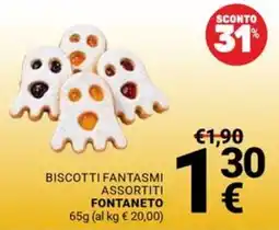 Supermercati Gulliver Biscotti Fantasmi Assortiti Fontaneto offerta