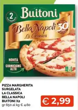 Mercatò Extra Pizza Margherita surgelata la classica bella napoli Buitoni offerta