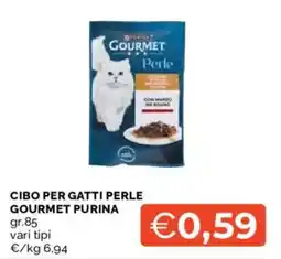 Mercatò Cibo per gatti perle gourmet purina offerta