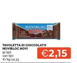 Mercatò Tavoletta di cioccolato Novibloc Novi offerta