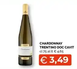 Mercatò Extra Chardonnay Trentino Doc Cavit offerta