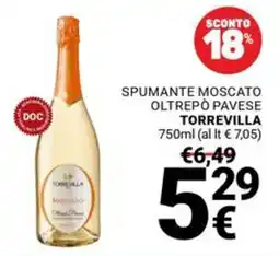 Supermercati Gulliver Spumante Moscato Oltrepò Pavese Torrevilla offerta