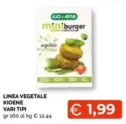 Mercatò Extra Mini burger vegetale ai spinaci Kioene offerta