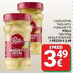 Supermercati Gulliver Funghetti interi sottolio Polli offerta