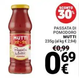 Supermercati Gulliver Passata Mutti offerta
