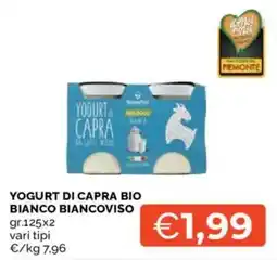 Mercatò Yogurt di capra bio bianco biancoviso offerta