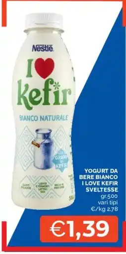 Mercatò Nestlé I Love Kefir Bianco Naturale offerta