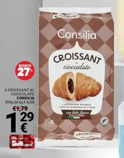 Supermercati Gulliver Croissant al cioccolato Consilia offerta