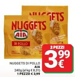 Supermercati Gulliver Nuggets di pollo AIA offerta