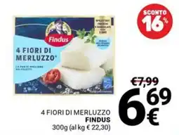 Supermercati Gulliver 4 Fiori di Merluzzo Findus offerta