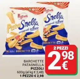 Supermercati Gulliver Barchette patasnella pizzoli offerta