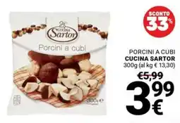 Supermercati Gulliver Porcini a cubi Cucina Sartor offerta
