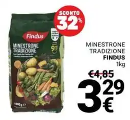 Supermercati Gulliver Minestrone tradizione Findus offerta
