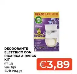 Mercatò Deodorante elettrico con ricarica airwick kit offerta