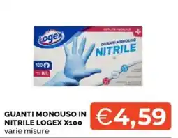 Mercatò Guanti monouso in nitrile Logex offerta