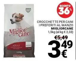 Supermercati Gulliver Crocchette per cani i preferiti al manzo migliorcane offerta