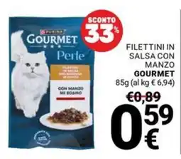 Supermercati Gulliver Gourmet Perle filettini in salsa con manzo offerta