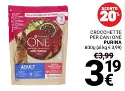 Supermercati Gulliver Crocchette per cani one Purina offerta