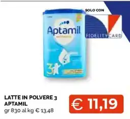 Mercatò Extra Latte in polvere 3 Aptamil offerta