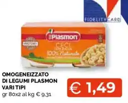 Mercatò Extra Omoogeneizzato di legumi Plasmon offerta