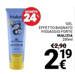Supermercati Gulliver Malizia Style Gel Effetto Bagnato Fissaggio Forte offerta