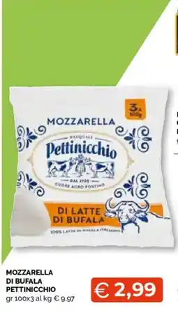 Mercatò Extra Mozzarella di bufala Pettinicchio offerta