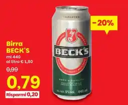 Prix Quality Birra BECK'S offerta