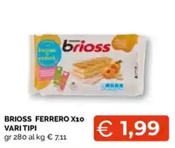 Mercatò Extra Brioss Ferrero offerta