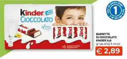 Mercatò Extra Kinder Cioccolato offerta