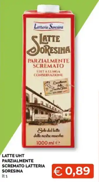 Latte UHT parzialmente scremato Latteria Soresina