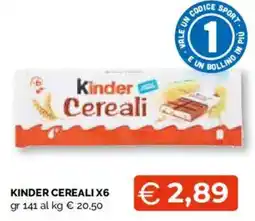 Mercatò Extra Kinder Cereali offerta