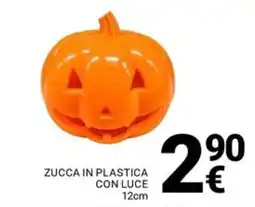 Supermercati Gulliver Zucca in plastica con luce offerta