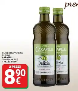 Supermercati Gulliver Olio extra vergine di oliva Carapelli Delizia offerta